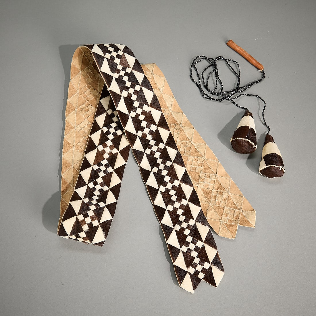 2 Yupik Alaskan Hidework Objects (1 of 4)