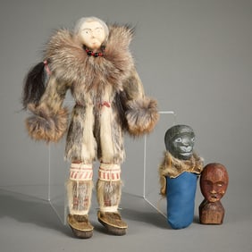 3 Inuit & Yupik Dolls