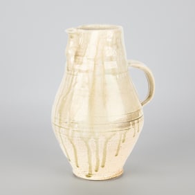 Don Reitz Studio Pottery Salt Glazed White Pitcher