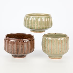 3 Warren MacKenzie Chawan Tea Bowls