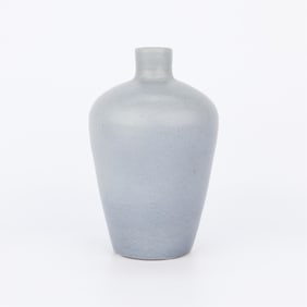 20th c. Ake Holm Studio Ceramic Blue Vase