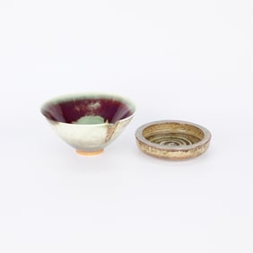 2 Carl-Harry Stalhane for Rorstrand Ceramic Bowls