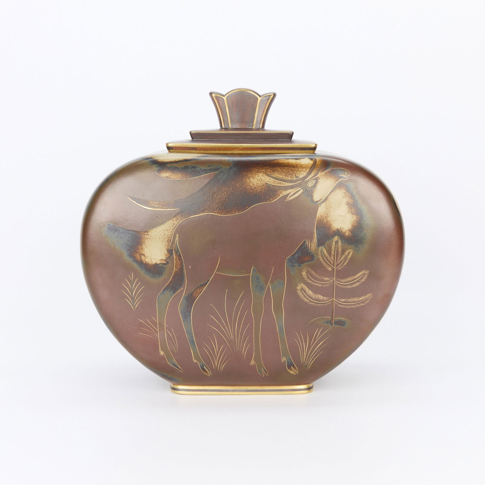 Large Nylund for Rorstrand Unik Moose Flambe Urn (1 of 14)