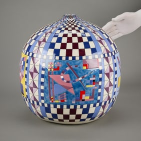 Jack Moulthrop Large Ceramic Vase