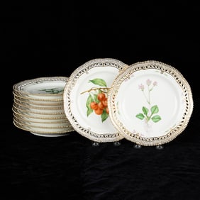 11 Royal Copenhagen Fruit & Flora Danica Plates