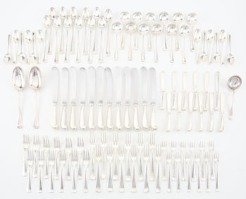 Set 99 pcs English Sterling Silverware - 101 ozt