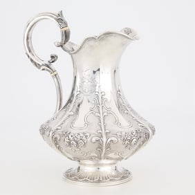 George IV English Sterling Water Pitcher - 33 ozt