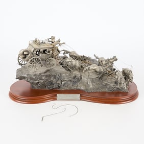Boyett "Flat Out for Red River Station" Sculpture