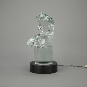 Seguso Murano Glass Figural Sculpture ca. 1980