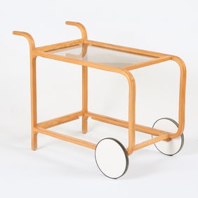 Style of Alvar Aalto MCM Tea Trolley Bar Cart