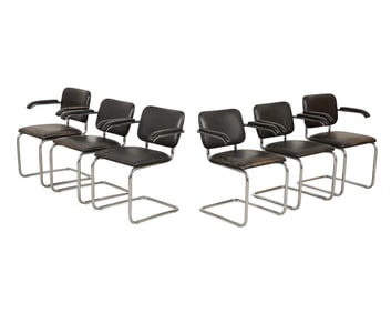 6 Breuer for Gavina SpA MCM "Cesca" Dining Chairs