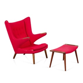 Hans Wegner AP Stolen Papa Bear Chair & Ottoman