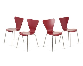 4 Style of Jacobsen for Fritz Hansen Series 7 Chairs