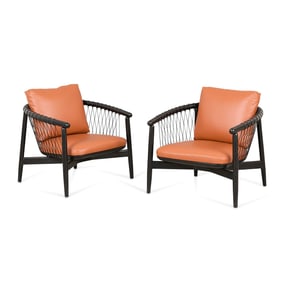 Pair EOOS for Herman Miller Crosshatch Armchairs