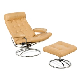 Ekornes Stressless MCM Lounge Chair & Ottoman