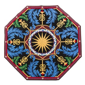 Large Octagonal Pictorial Area Rug 8'4"x8'4"