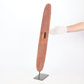 Large Aboriginal Carved Wooden Wunda Shield