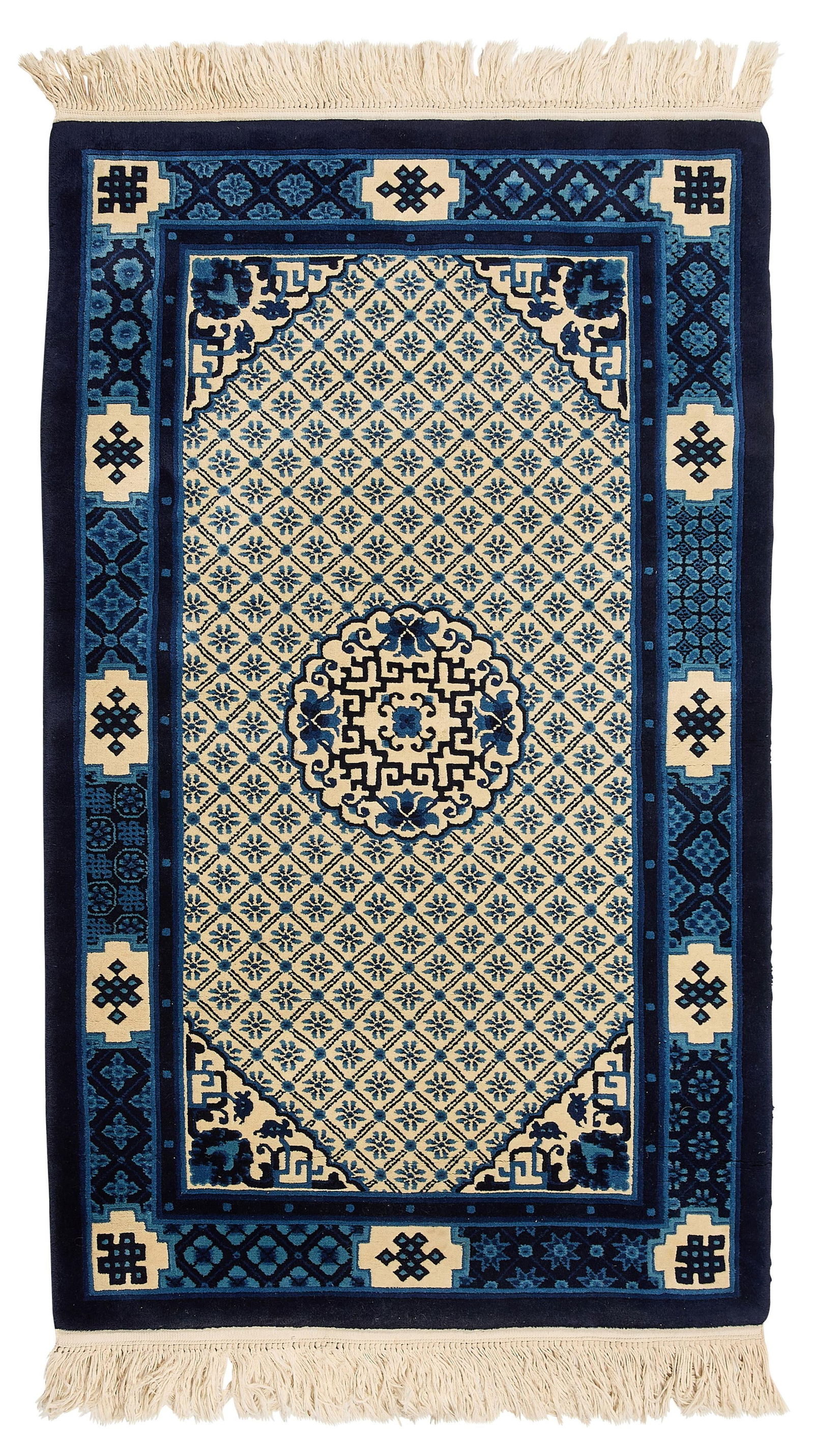 Early 20th c. Chinese Peking Wool Rug 5'2" x 3' (1 of 4)