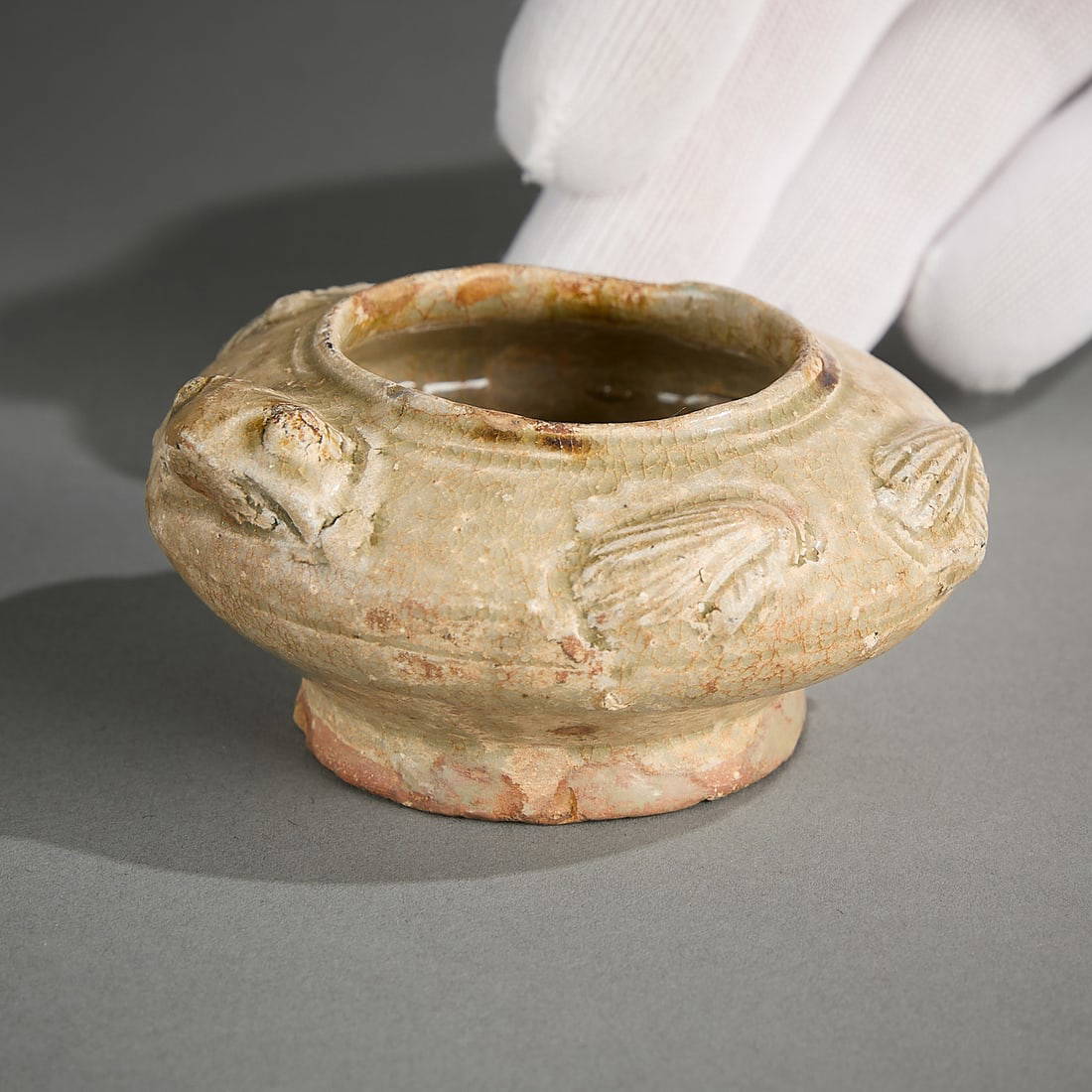 Chinese Yue Ware Ceramic Frog Waterpot