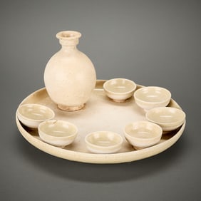 Set 9 Chinese Porcelain Tea Vessels