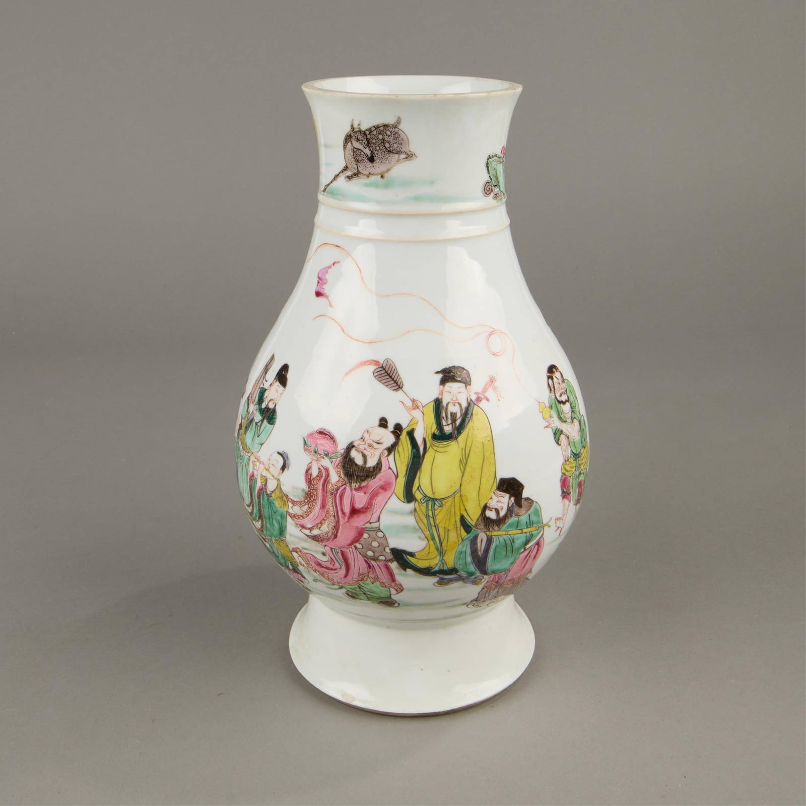 19th c. Chinese Famille Rose Vase - Damaged