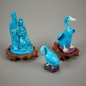 3 Chinese PRC Porcelain Sculptures