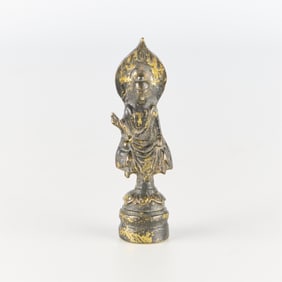 Small Korean Gilt Bronze Buddha Figure