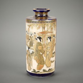 Japanese Meiji Gosu Satsuma Ceramic Vase