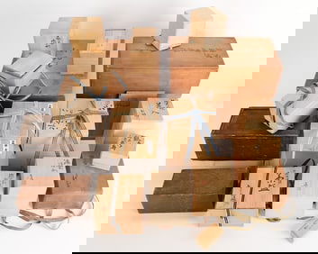 Lrg Group of Japanese Tomobako Boxes