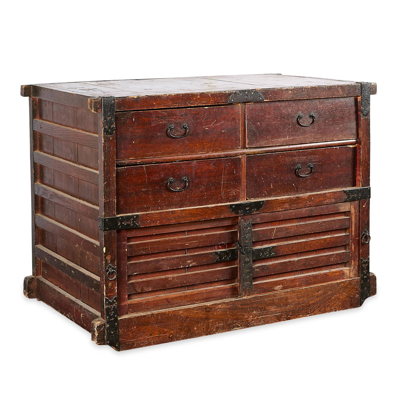 Japanese Edo Wooden Tansu Chest of Drawers