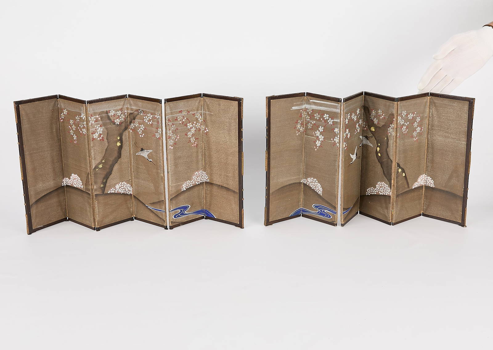 Pr Japanese Painted Table Screens