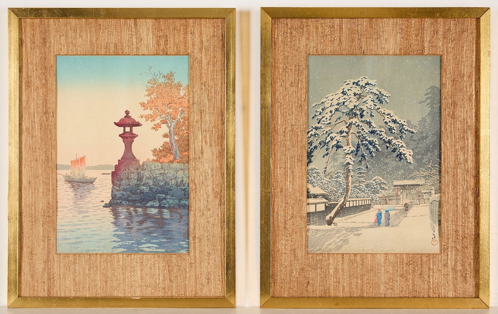 2 Japanese Woodblock Prints - Koitsu & Kawase (1 of 8)