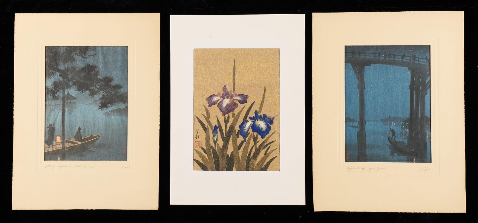 3 20th c. Japanese Woodblock Prints (1 of 9)