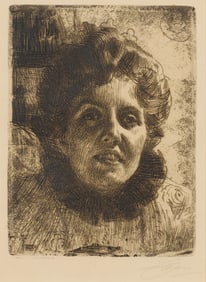 Anders Zorn "Aurore" Etching 1909