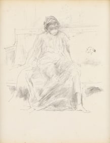 After James McNeill Whistler "Draped Figure" Print