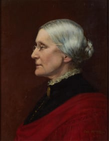 Carl Gutherz Portrait Painting of Susan B. Anthony