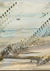 C. Robert Perrin Fishing Nets Painting