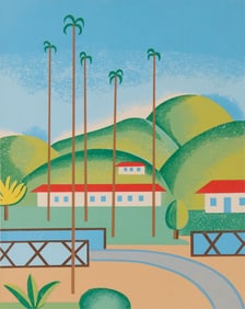Tarsila do Amaral "Palmeiras" Serigraph 1972