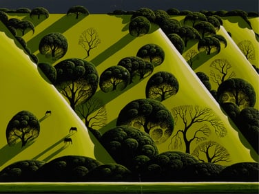 Eyvind Earle "Live Oak Country" Serigraph