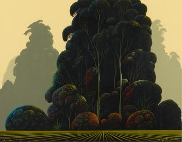 Eyvind Earle "Autumn" Serigraph 1979