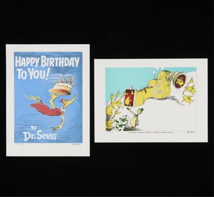 2 Dr. Seuss Collaborator Proof Lithographs