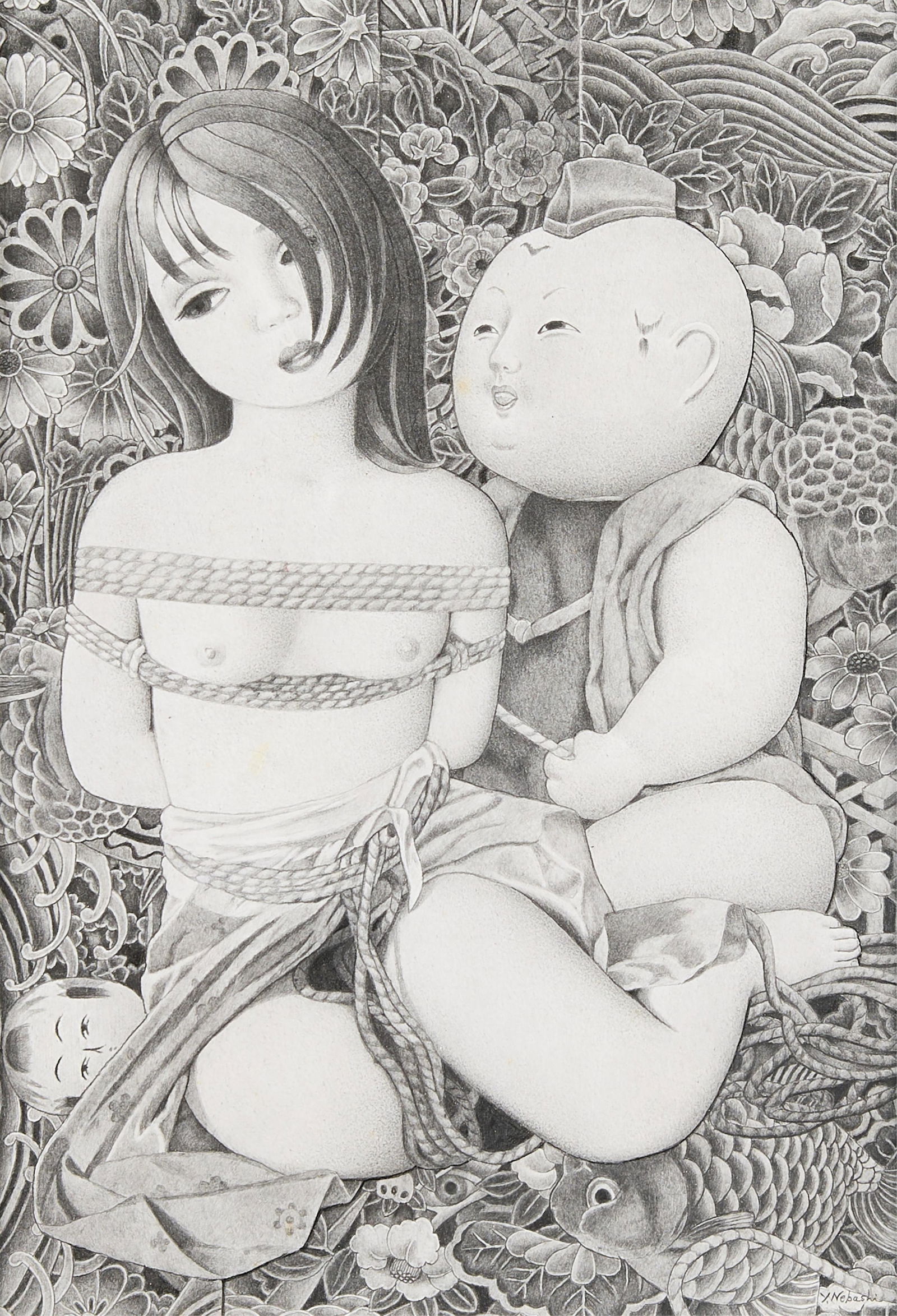 Yoichi Nebashi "Promise" Charcoal Drawing 2014 (1 of 5)
