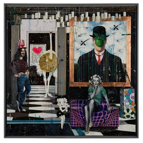 Angelo Accardi "The Queen & Her Ostrich" Painting