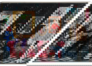 Angelo Accardi "Old Friends on My Sofa" Painting