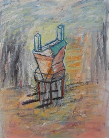 Lance Kiland "High Tower" Oil on Canvas 1987