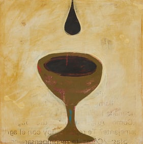 John Nelson "Absinthe" Mixed Media On Panel