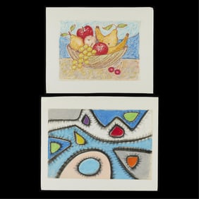 2 Peter Lupori Pastel Drawings