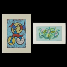 2 Peter Lupori Pastel on Paper Drawings