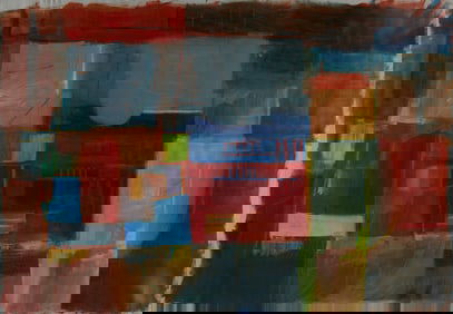 Patrick Bradley "Horseplay" Painting 1988