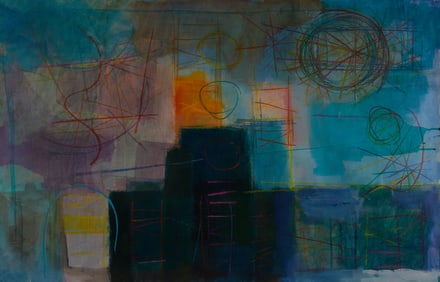 Patrick Bradley "Saigon" Painting 1986